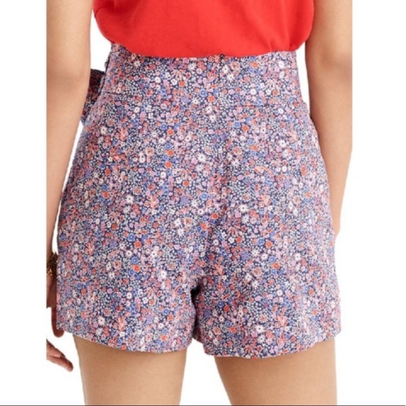 J Crew Liberty Tana Lawn Tie Waist Floral Shorts - Picture 3 of 9